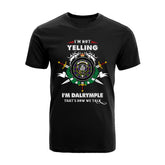 Dalrymple Tartan Crest T-shirt - I'm not yelling style